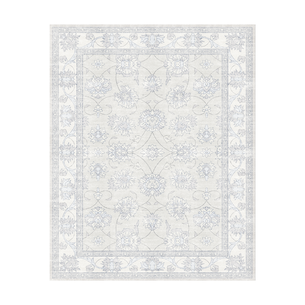 Tapis Imprimé Fleur Minuit