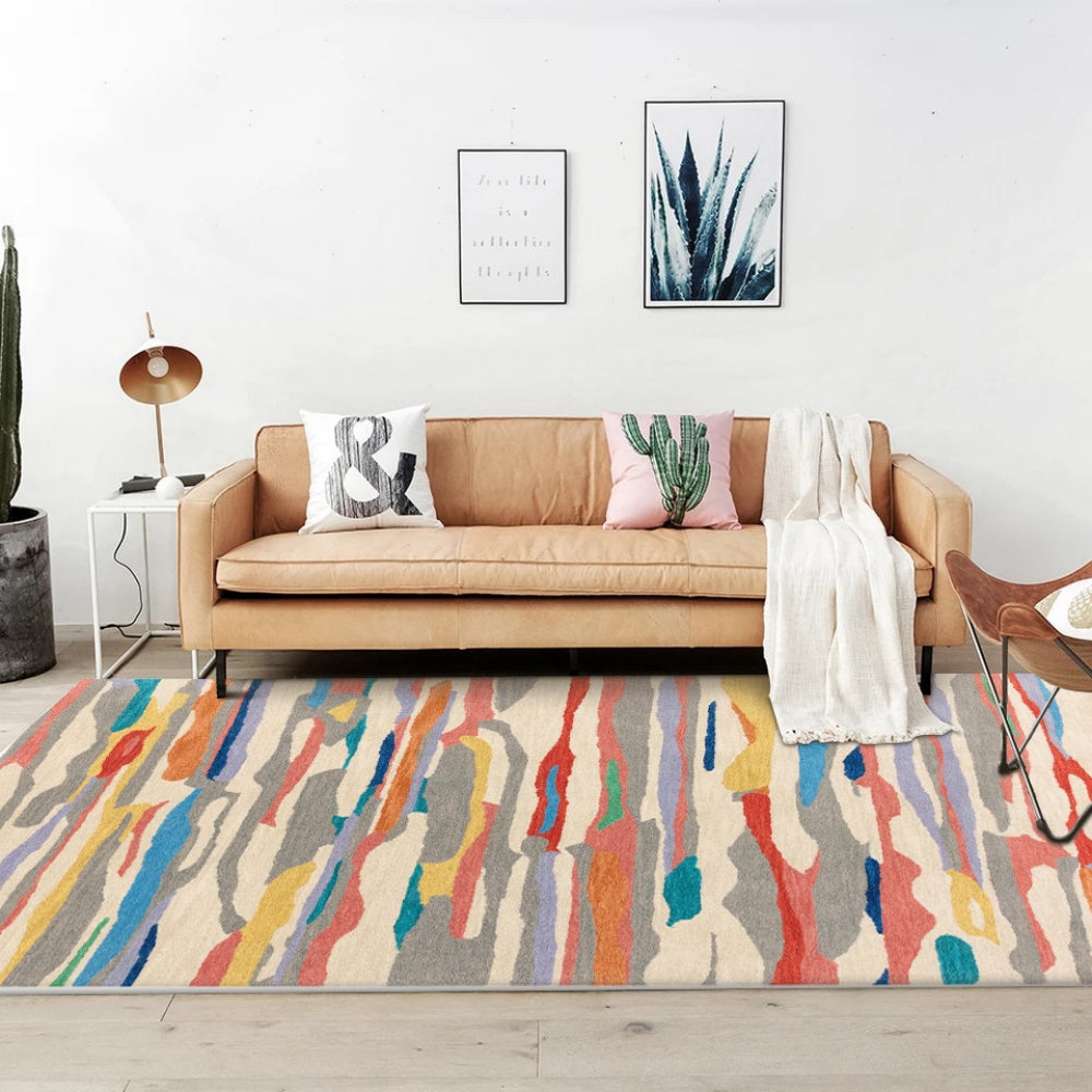 Tapis Couleur Scandinave Moderne