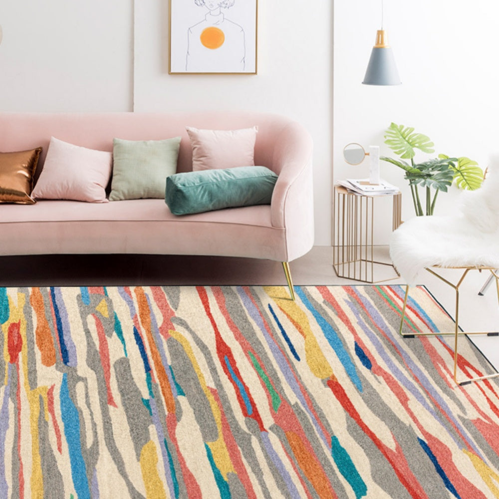 Tapis Couleur Scandinave Moderne