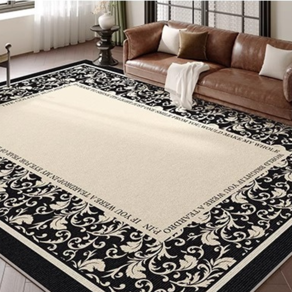 Couche Profondeur Blanc Noir Tapis