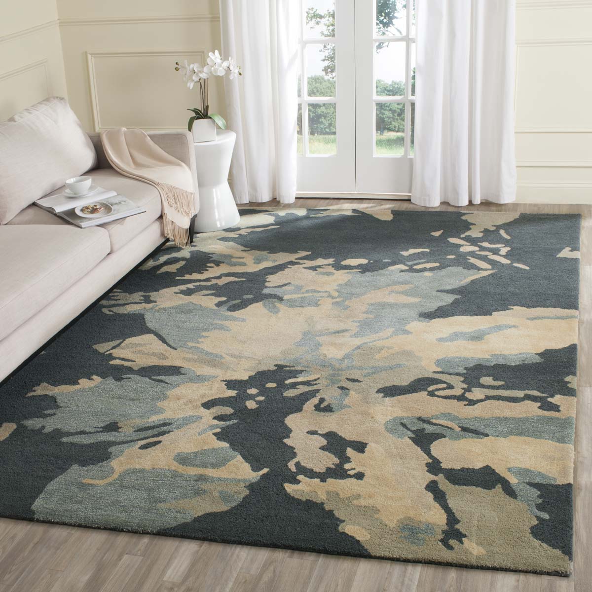 Tapis Fleur de Lueur de Braise