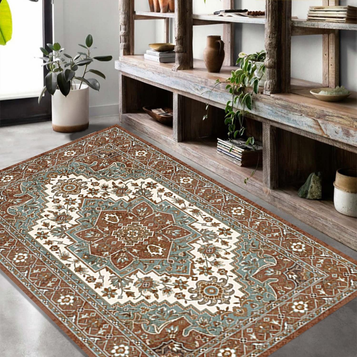 Tapis Géométriques Mosaïque Ornée