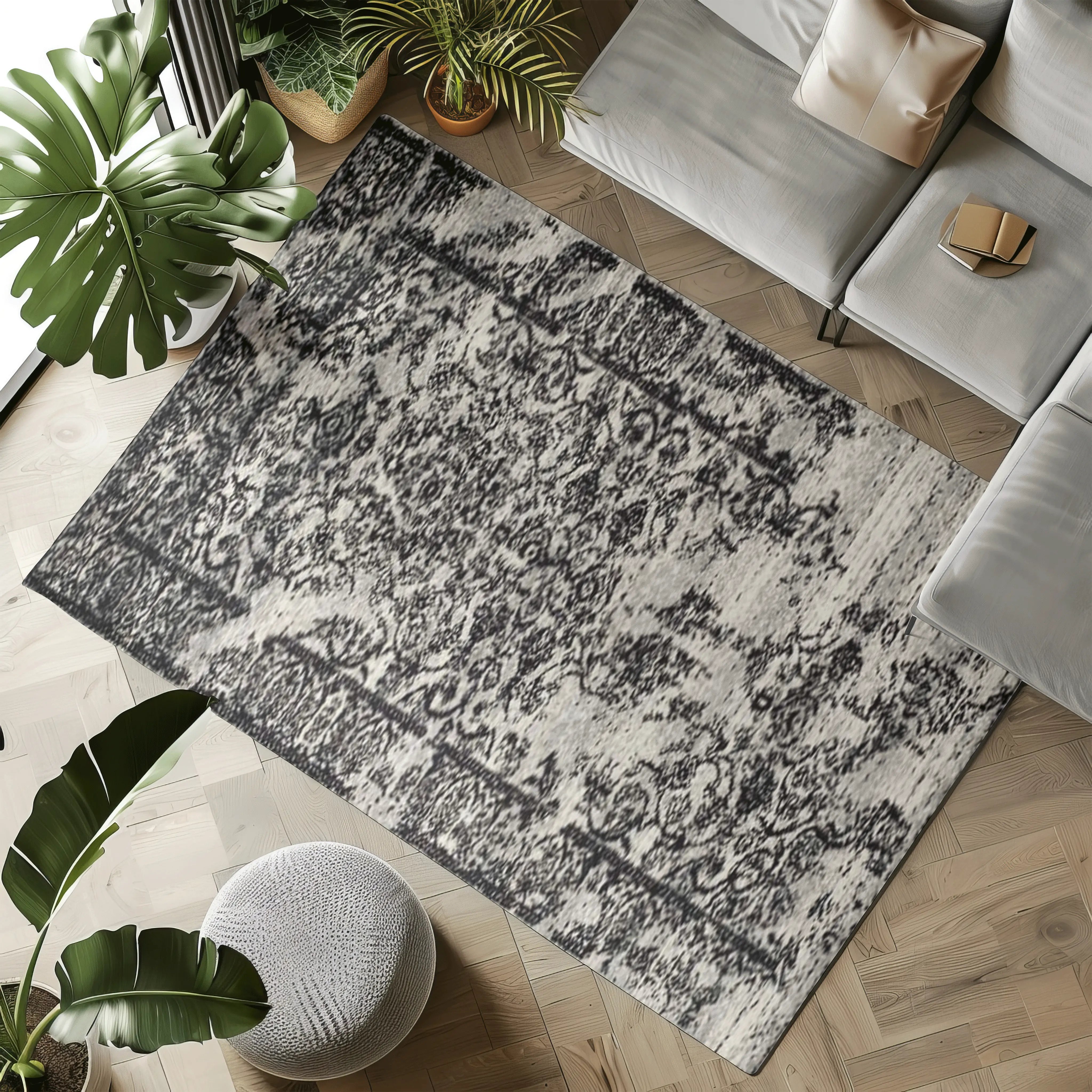 Tapis Vintage Vagues de Velours