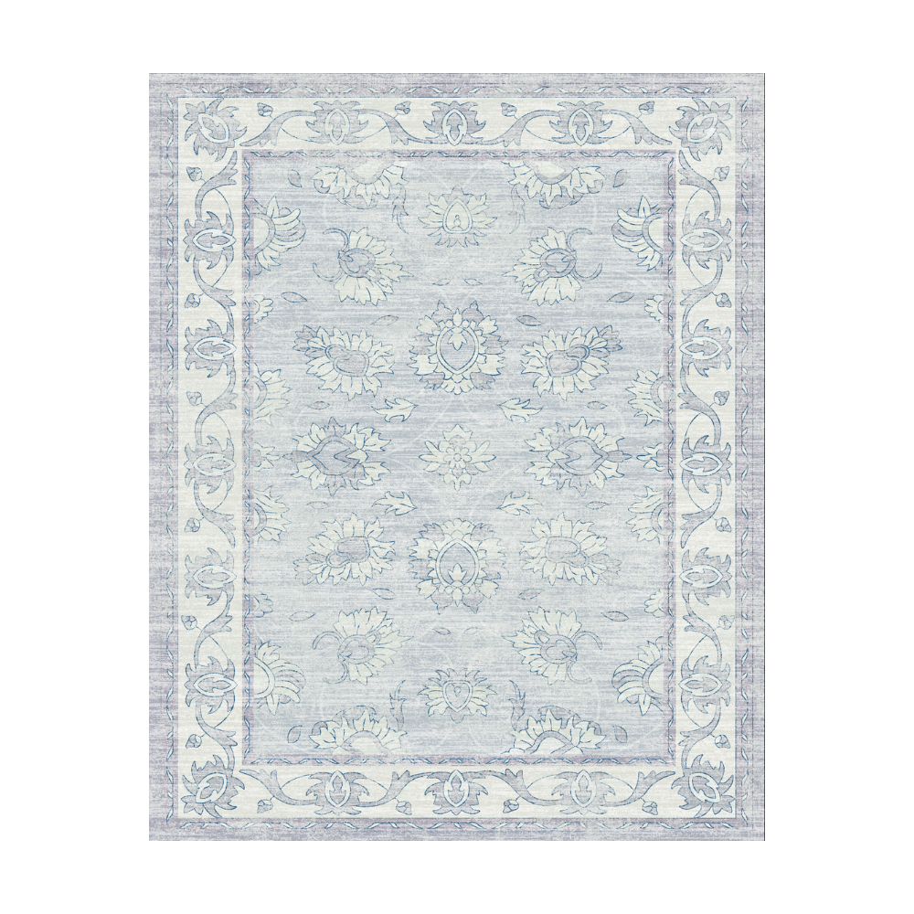 Tapis Imprimé Fleur Minuit