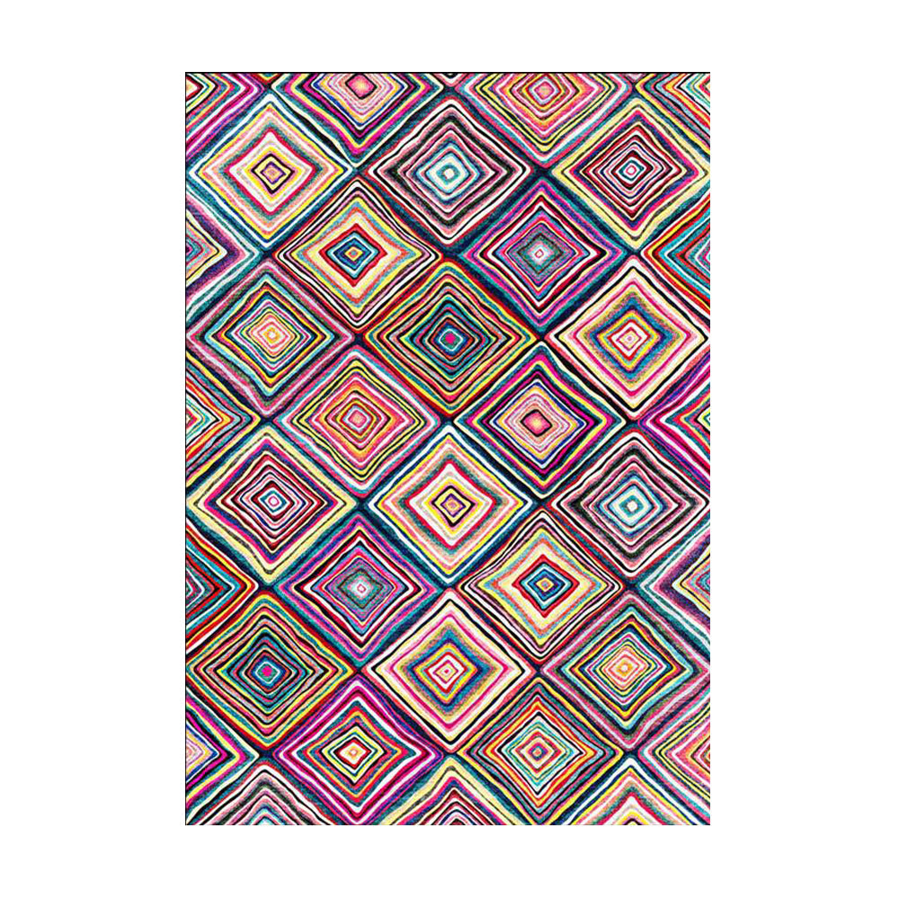 Tapis Losange Rayonnant Marocain