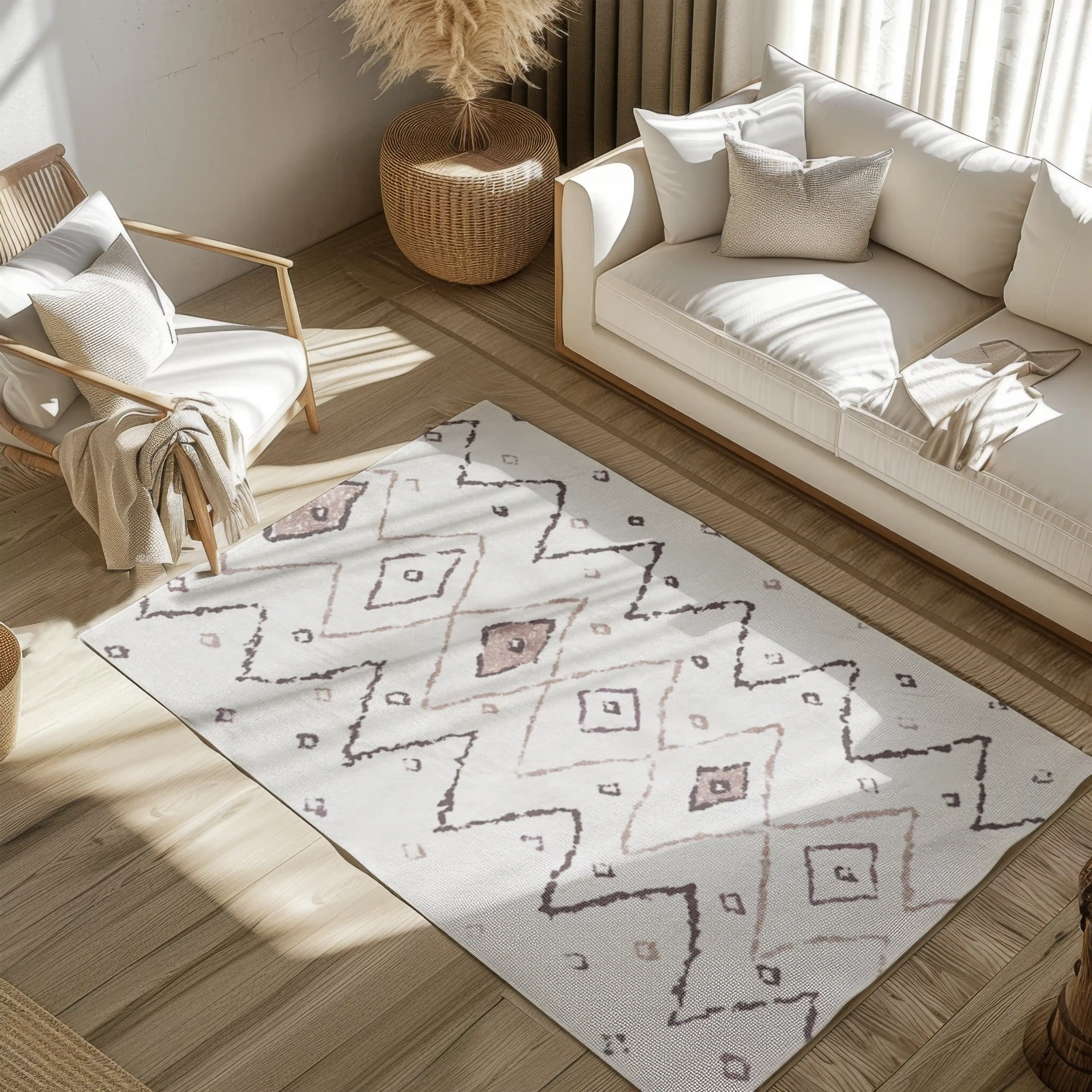 Tapis Graphiques Minimalistes Stria Moderne