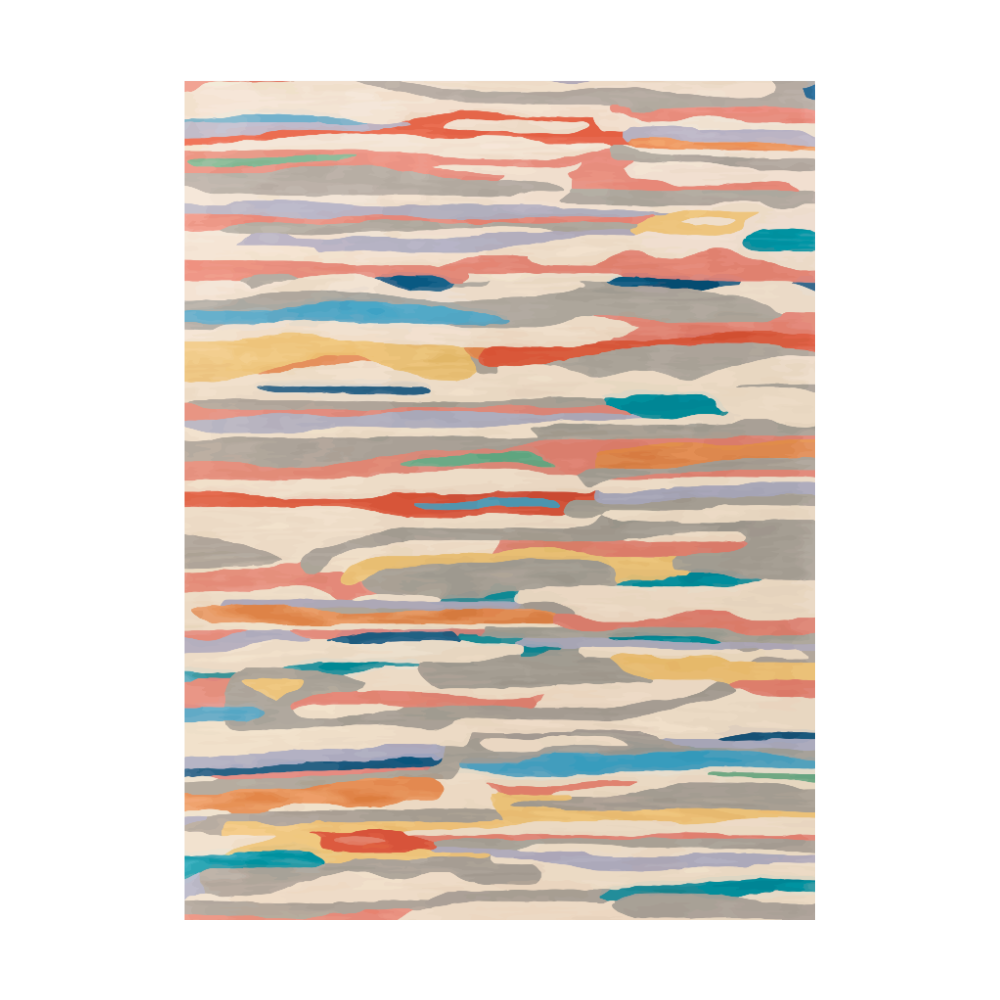 Tapis Couleur Scandinave Moderne