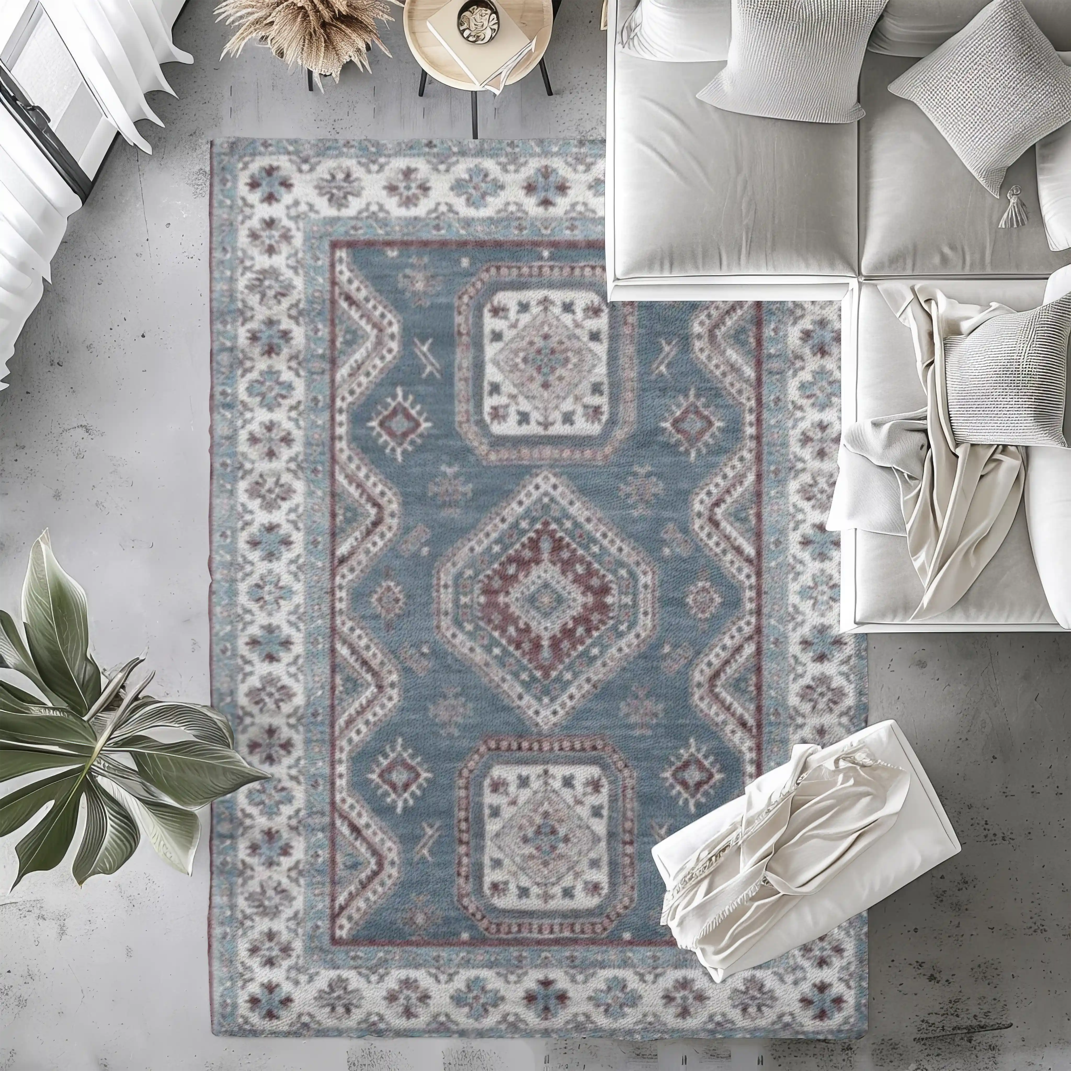 Rêverie Azur Vintage Tapis