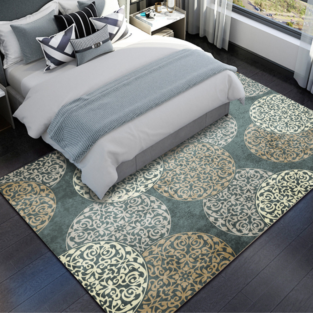 Vert Fleuri Fantaisiste Tapis