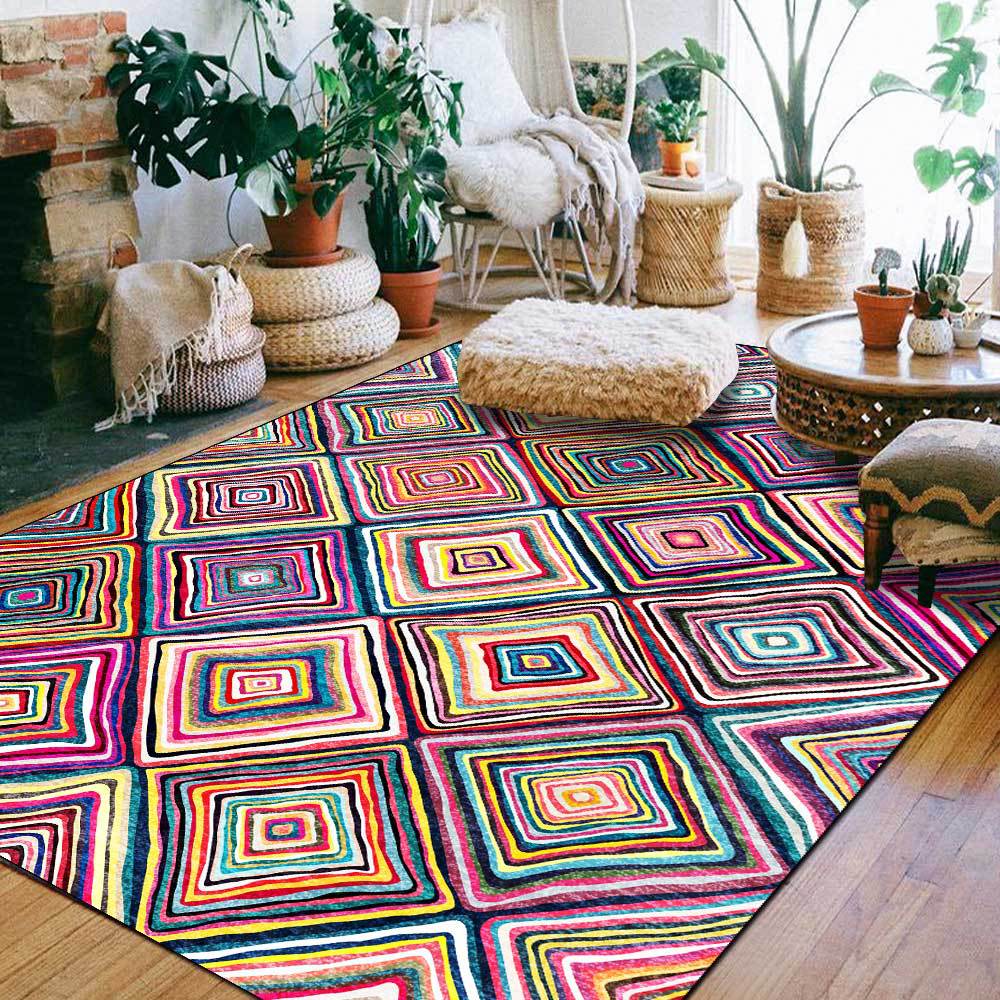 Tapis Losange Rayonnant Marocain