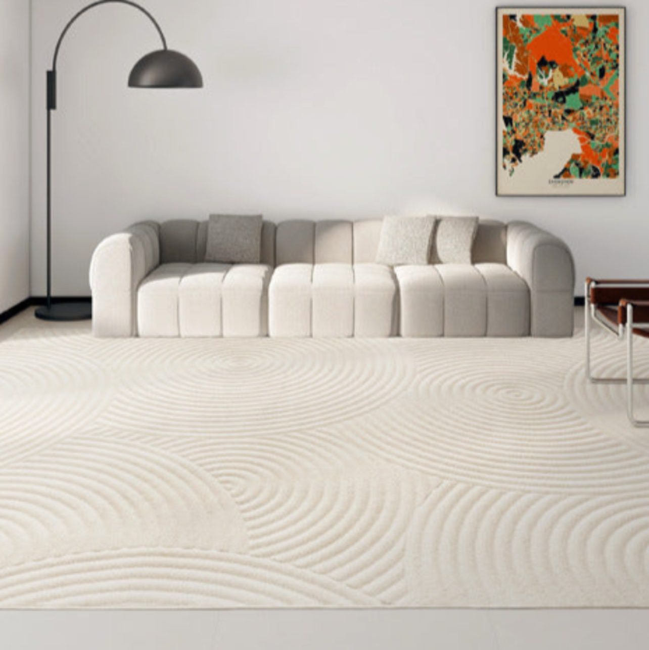 Tapis Modernes Ivoire Chuchotant