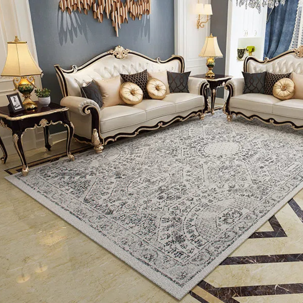 Silver Mirage Tapis Vintage